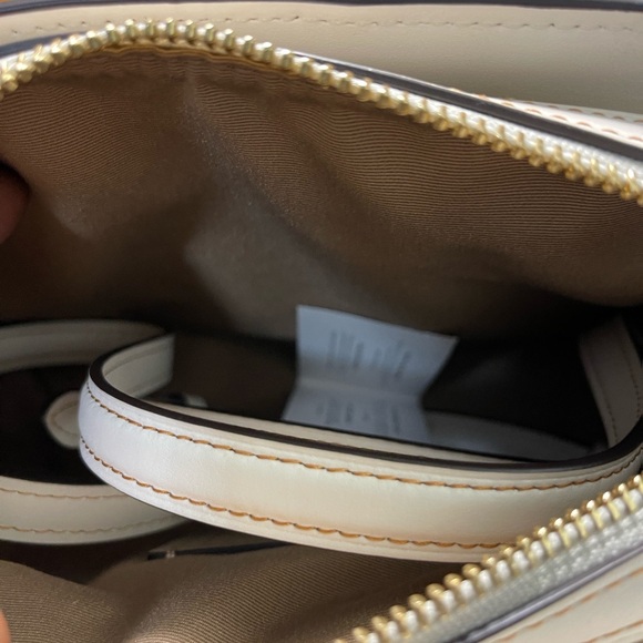 Mini Darcie Carryall Bag In Signature Canvas With Floral Applique - Picture 11 of 14